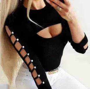 Hollow Out Button Top Women - EX-STOCK Canada