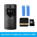 Home alarm smart wifi video doorbell wireless video intercom doorbell mobile phone remote video sea H1 program - EX-STOCK Canada