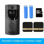 Home alarm smart wifi video doorbell wireless video intercom doorbell mobile phone remote video sea H1 program - EX-STOCK Canada
