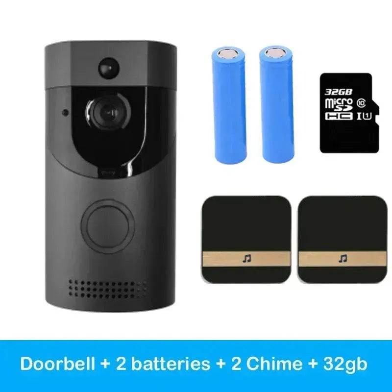 Home alarm smart wifi video doorbell wireless video intercom doorbell mobile phone remote video sea H1 program - EX-STOCK Canada