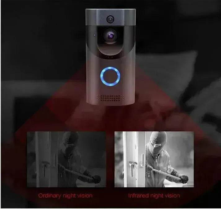 Home alarm smart wifi video doorbell wireless video intercom doorbell mobile phone remote video sea H1 program - EX-STOCK Canada