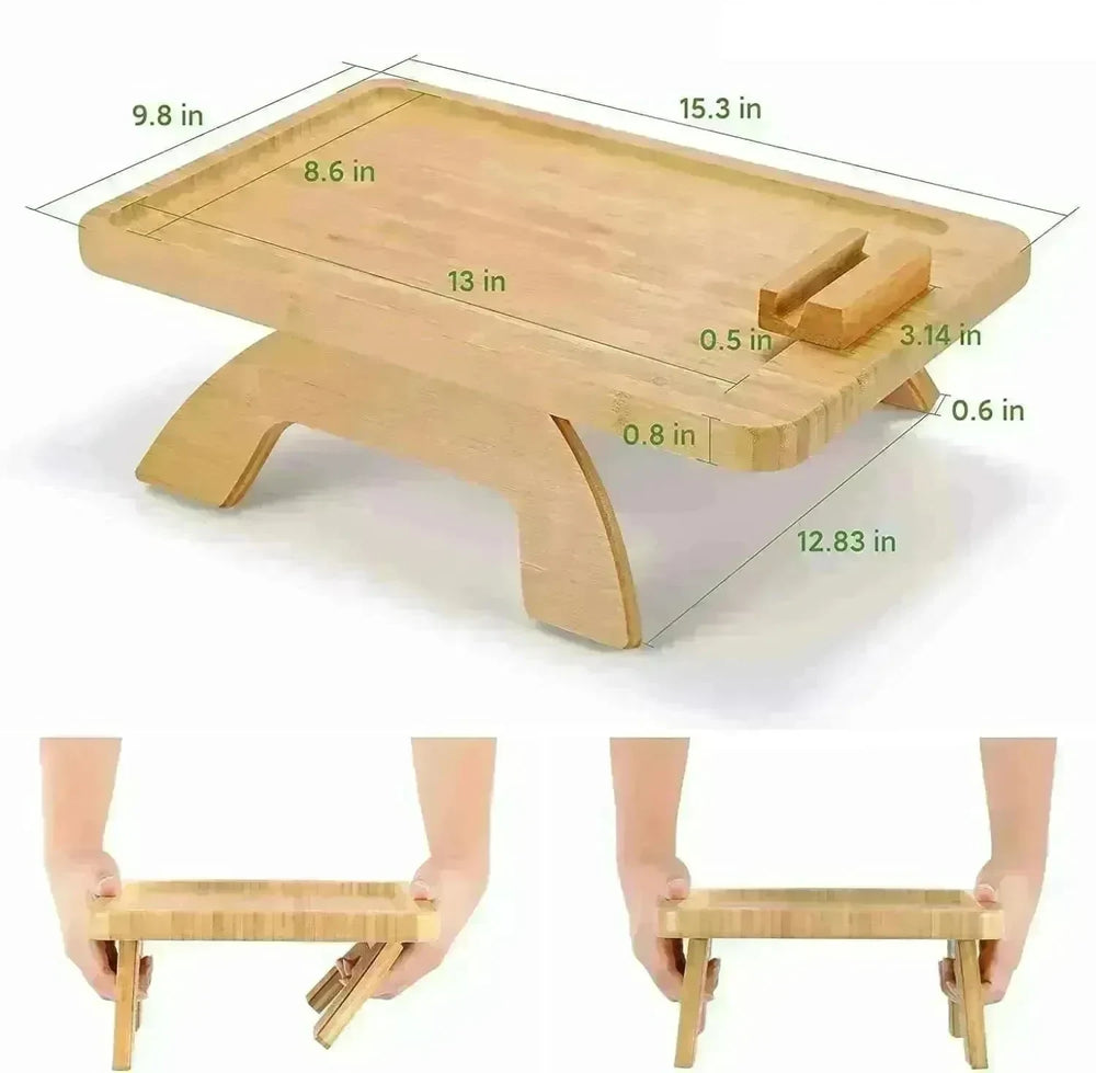 Home Decor Bamboo Sofa Portable Folding Tray - EX-STOCK CANADA