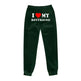 I Love MY BOYFRIEND Printed Trousers Casual Sweatpants Men And Women Sports Pants - EX-STOCK CANADA