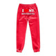 I Love MY BOYFRIEND Printed Trousers Casual Sweatpants Men And Women Sports Pants - EX-STOCK CANADA