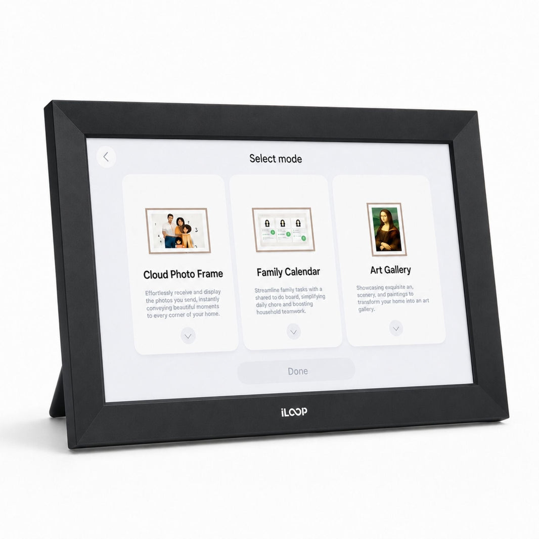 iLoop 15.6” Digital Calendar 32GB | Calendar, Wi-Fi Photo & Video Frame, Art Gallery | Premium Features No Subscription, Touchscreen 