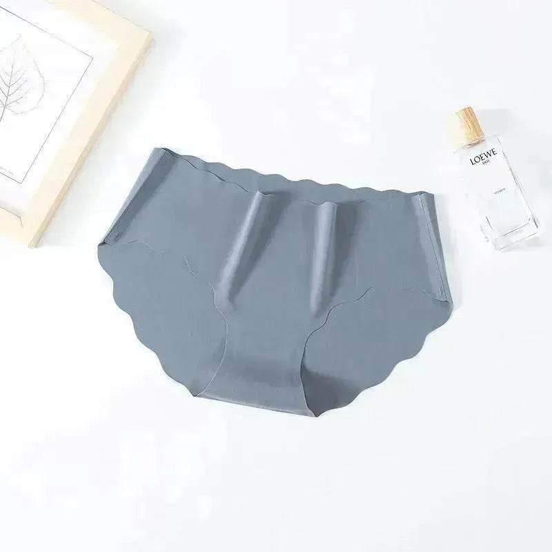 Ice Silk Traceless Girl Underwear Solid Color Pant - EX-STOCK Canada
