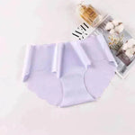 Ice Silk Traceless Girl Underwear Solid Color Pant - EX-STOCK Canada