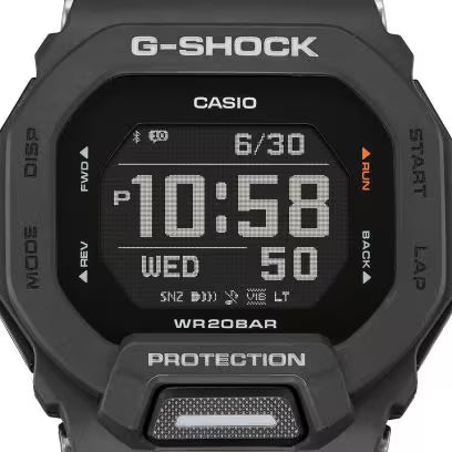 CASIO G-Shock Série GBD-200 Cadran numérique noir | GBD200-1 