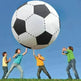 Inflatable Football Beach Ball Inflatable Football Children Toy Football Toddler Parent-child Activities Football - EX-STOCK CANADA