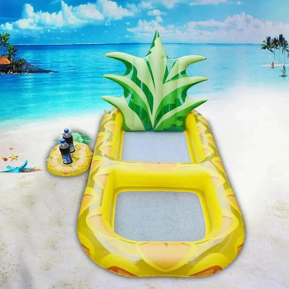 Inflatable Swimming Pool Pineapple Floating Row Air Cushion Bed Summer Water Floating Hammock Air Mattress Water Sports Toys - EX-STOCK Canada