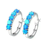 Inlaid colorful opal pearl earrings for Women - EX-STOCK CANADA