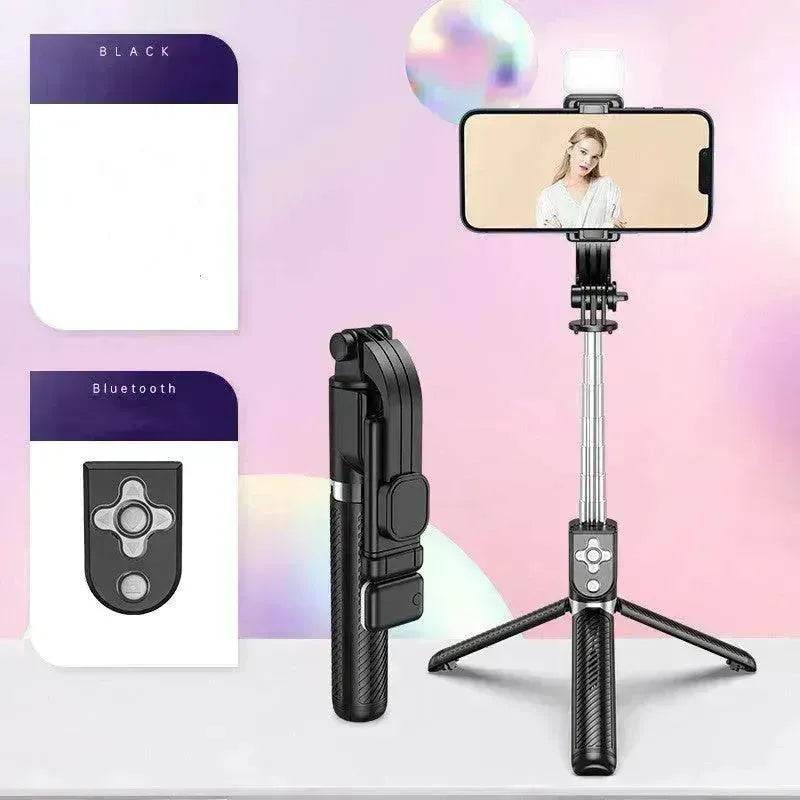 Integrated Selfie Stick Bluetooth Mobile Phone Live Streaming Tripod Stand - EX-STOCK Canada