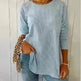 Irregular Sunken Stripe Lines Top Button T-shirt Women - EX-STOCK CANADA