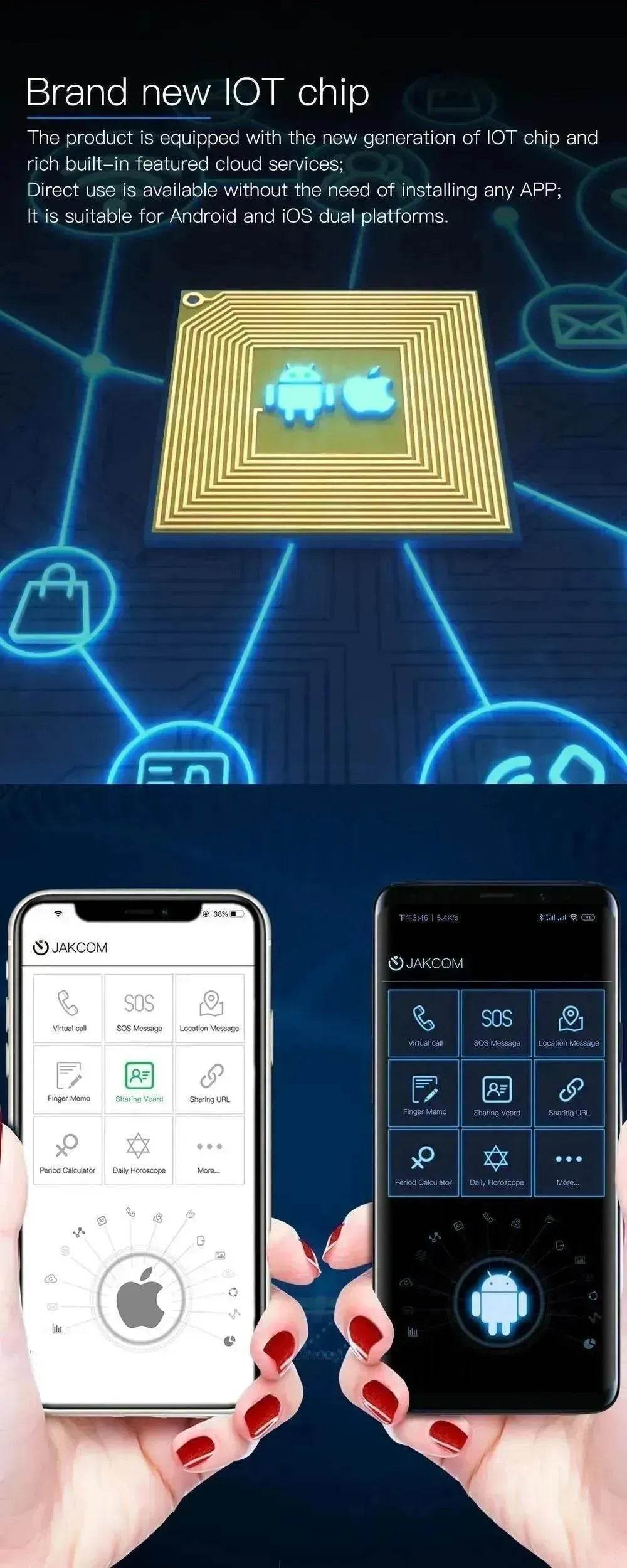 JAKCOM N3 Smart Wireless Sensor Nail Chip - EX-STOCK Canada