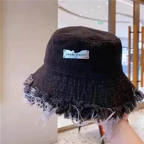 Jean Fisherman Hat Women's Spring And Summer Thin Washed Old Frayed Edge Bucket Hat Outdoor - EX-STOCK Canada