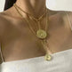 Jewelry Portrait Embossed Tassel Necklace Female - EX-STOCK CANADA