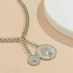 Jewelry Portrait Embossed Tassel Necklace Female - EX-STOCK CANADA