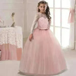 Kids Long Flower Girl Dress Dress - EX-STOCK CANADA