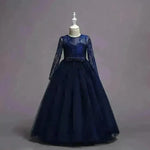 Kids Long Flower Girl Dress Dress - EX-STOCK CANADA