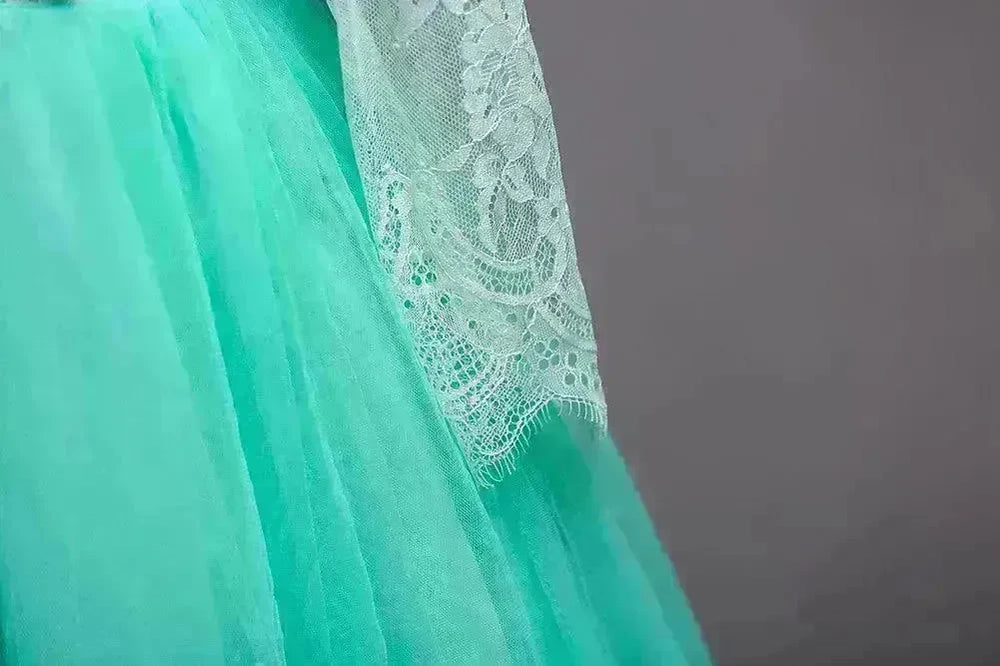 Kids Long Flower Girl Dress Dress - EX-STOCK CANADA