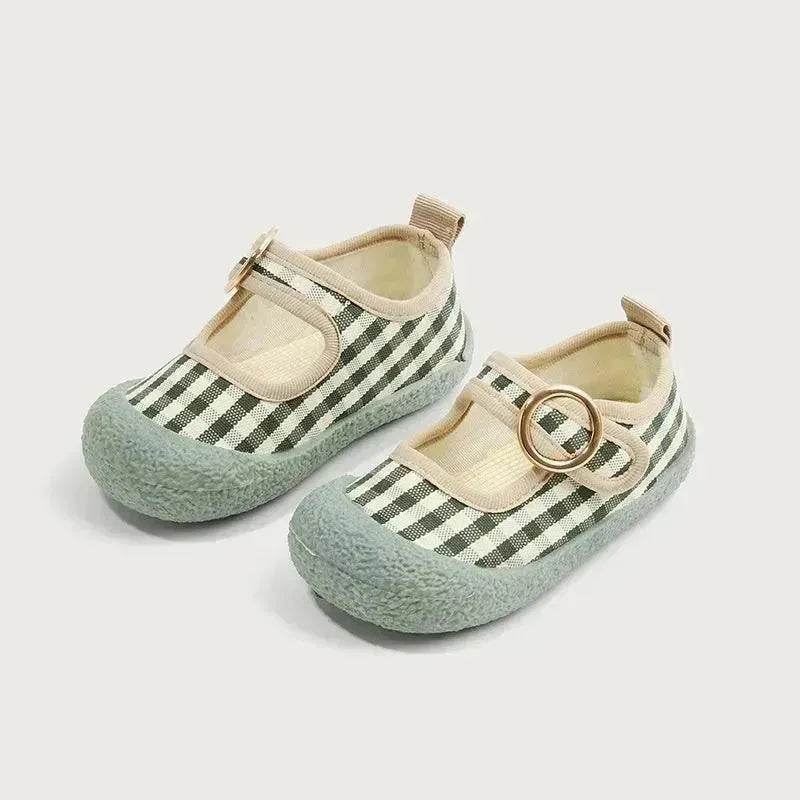 Kindergarten Canvas Shoes Indoor New Soft Bottom Non-slip Shallow Mouth - EX-STOCK Canada