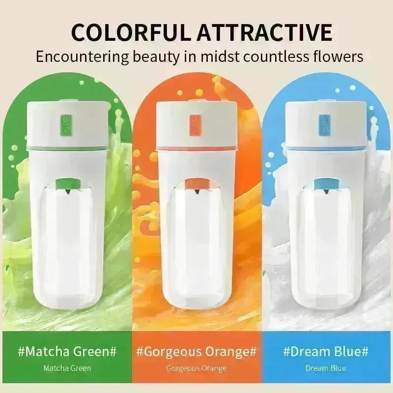 Kitchen Electric Juicer USB Charging Wireless Juices Blender Fruit Orange Mixer Squeezer Machine Ice Crush Cup Food Processor - EX-STOCK CANADA
