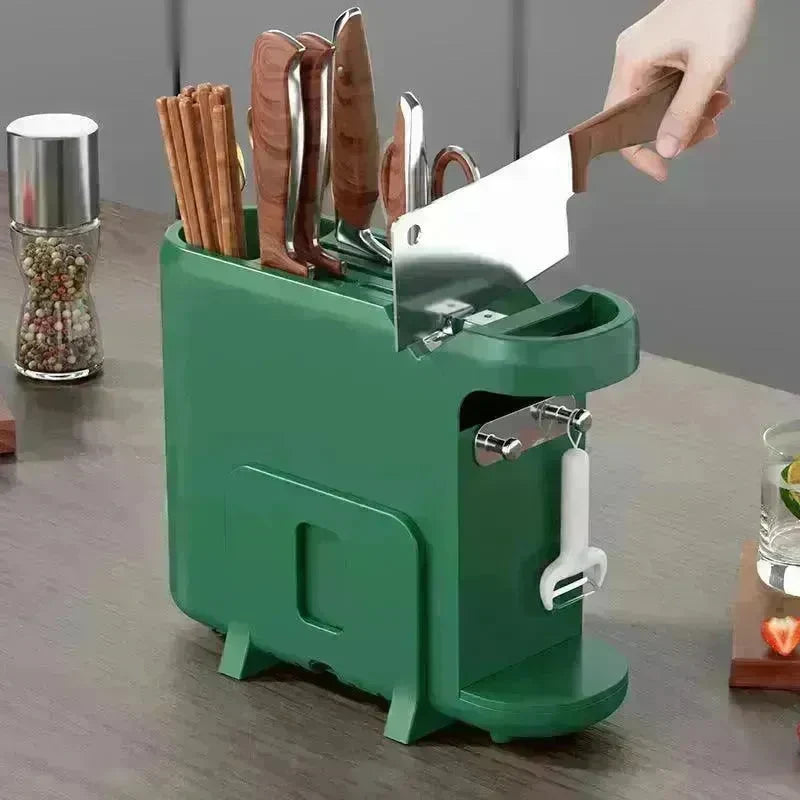 Kitchen Knife Rack Storage Rack Dish Chopsticks Chopping Board Pot Cover - EX-STOCK CANADA