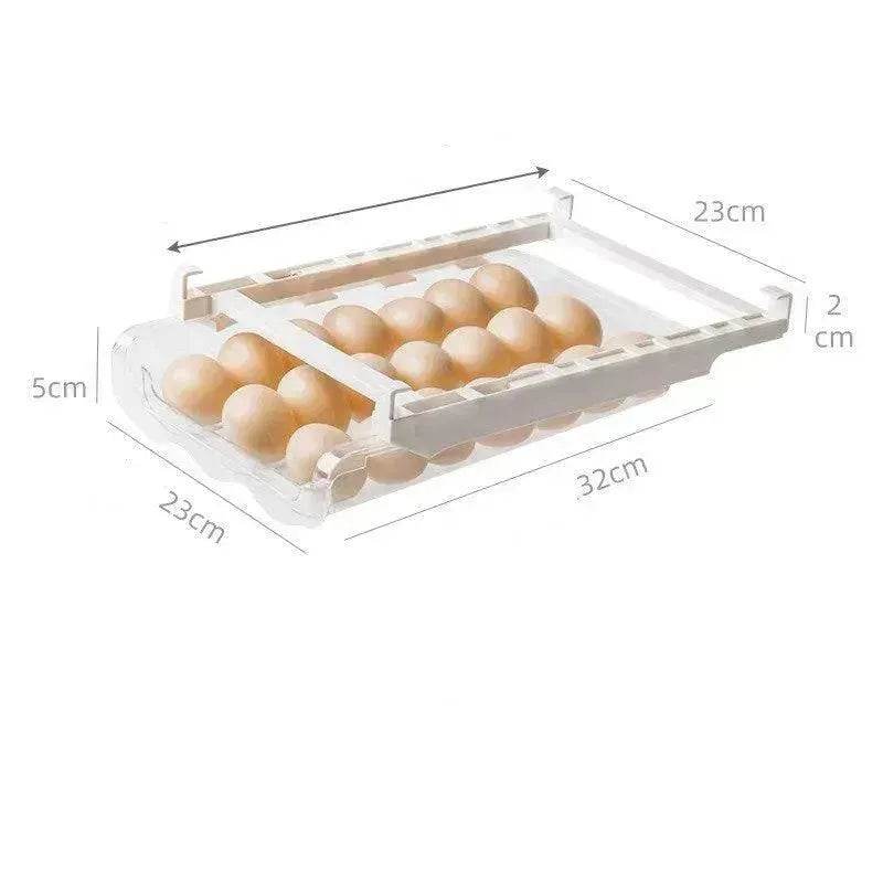 Kitchen Organizer Adjustable Kitchen Refrigerator Storage Rack Fridge Freezer Shelf Holder Pull-out Drawer Organiser Space Saver - EX-STOCK Canada