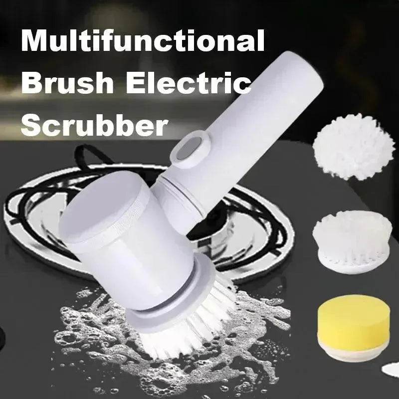 Kitchen Supplies Multifunctional Brush Electric Scrubber Rechargeable Dishwashing Brush Automatic Range Hood Stove - EX-STOCK Canada