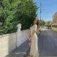 Knit Casual Tight Waist Round Neck Big Pit Stripe Slimming Knitted Long Dress - EX-STOCK CANADA