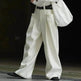 Korean Style Double Pleated Design Loose Casual Trousers Women - EX-STOCK Canada