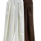 Korean Style Double Pleated Design Loose Casual Trousers Women - EX-STOCK Canada