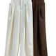 Korean Style Double Pleated Design Loose Casual Trousers Women - EX-STOCK Canada