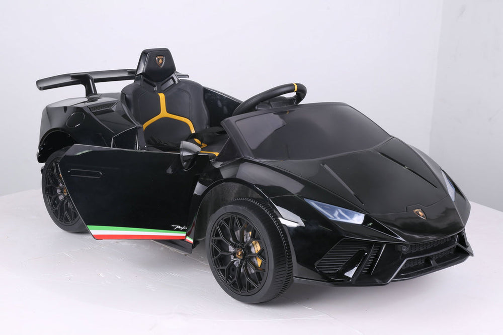 2026 12V Lamborghini Huracan DELUXE Kids Electric Ride On Car with Remote Control 