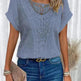 Lace Patchwork Short-sleeved T-shirt Women's Clothing - EX-STOCK CANADA