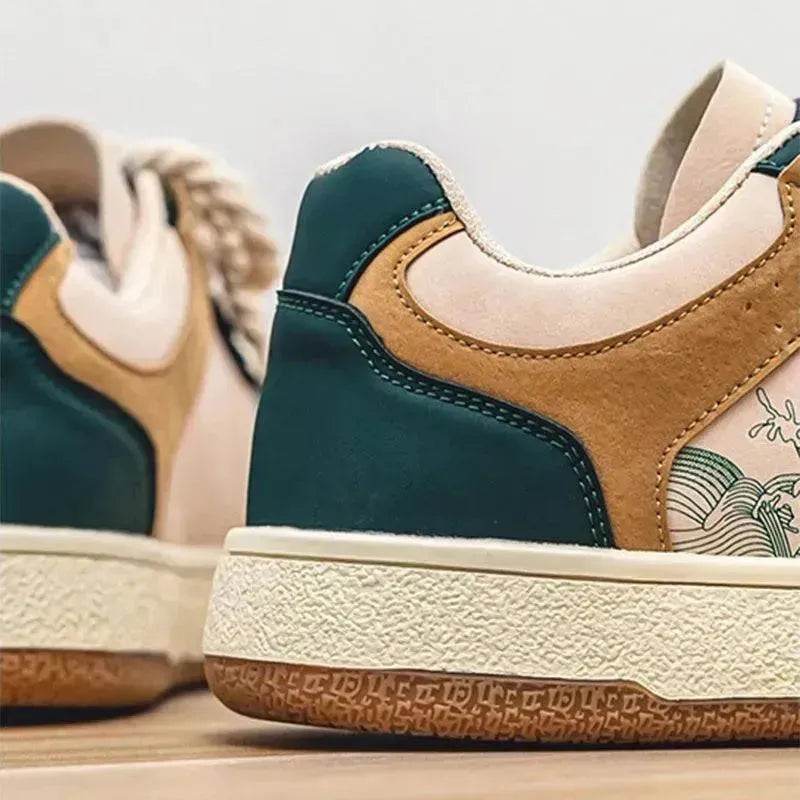 Lace-up Casual Shoes Men Soft Thick Sole Fashion Comfortable Breathable Flats Sneakers Student Platform Outdoor Walking Shoes - EX-STOCK Canada