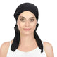 Ladies Arab Baotou Solid Color Pullover Tail Hat - EX-STOCK CANADA
