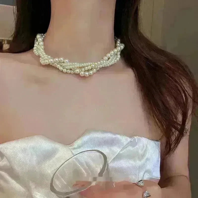 Ladies Fashion Multilayer Collarbone Necklace - EX-STOCK CANADA