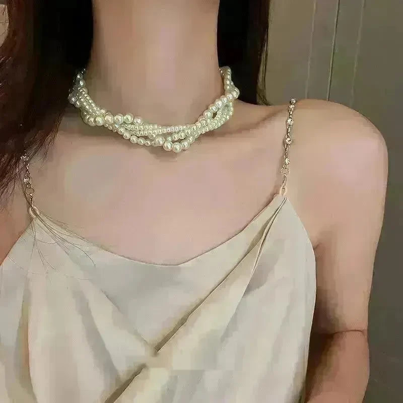 Ladies Fashion Multilayer Collarbone Necklace - EX-STOCK CANADA