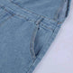 Ladies' Long Blue Denim Jeans Romper Jumpsuit With Straps - EX-STOCK Canada