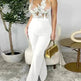 Ladies' Mesh Stitching Tight Party Club Jumpsuit - EX-STOCK CANADA