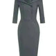 Ladies retro sweetheart collar casual wine dance dress foreign trade wide collar pencil skirt - EX-STOCK CANADA