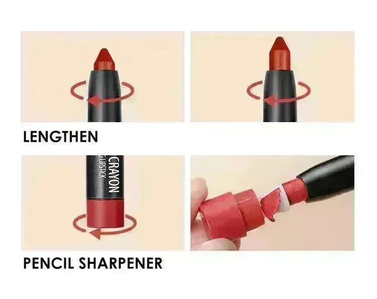 Langmanni Makeup Lipstick Set Of Six Matte Matte Lipsticks Lip Gloss Set - EX-STOCK CANADA