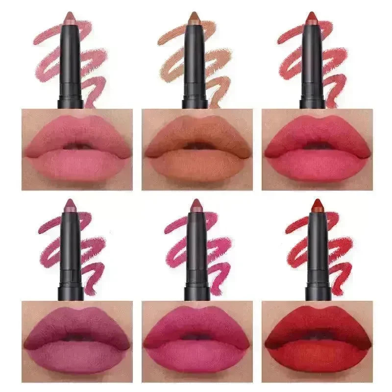 Langmanni Makeup Lipstick Set Of Six Matte Matte Lipsticks Lip Gloss Set - EX-STOCK CANADA