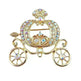 Lanhao Gray Guniang Pumpkin Car Brooch Fairy Tale Style Colorful Rhinestone - EX-STOCK CANADA