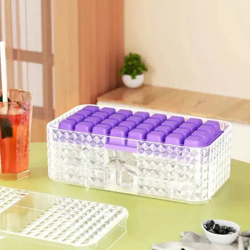 Large New Silicone Square Ice Mold Ice Cube Trays Lid Mold Storage Box Creative Tool Ice Cube Maker Cool Drinks Kitchen Bar - EX-STOCK Canada
