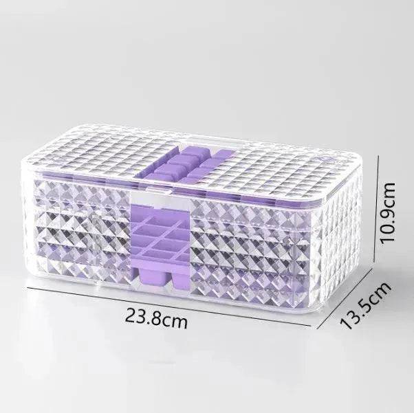 Large New Silicone Square Ice Mold Ice Cube Trays Lid Mold Storage Box Creative Tool Ice Cube Maker Cool Drinks Kitchen Bar - EX-STOCK Canada