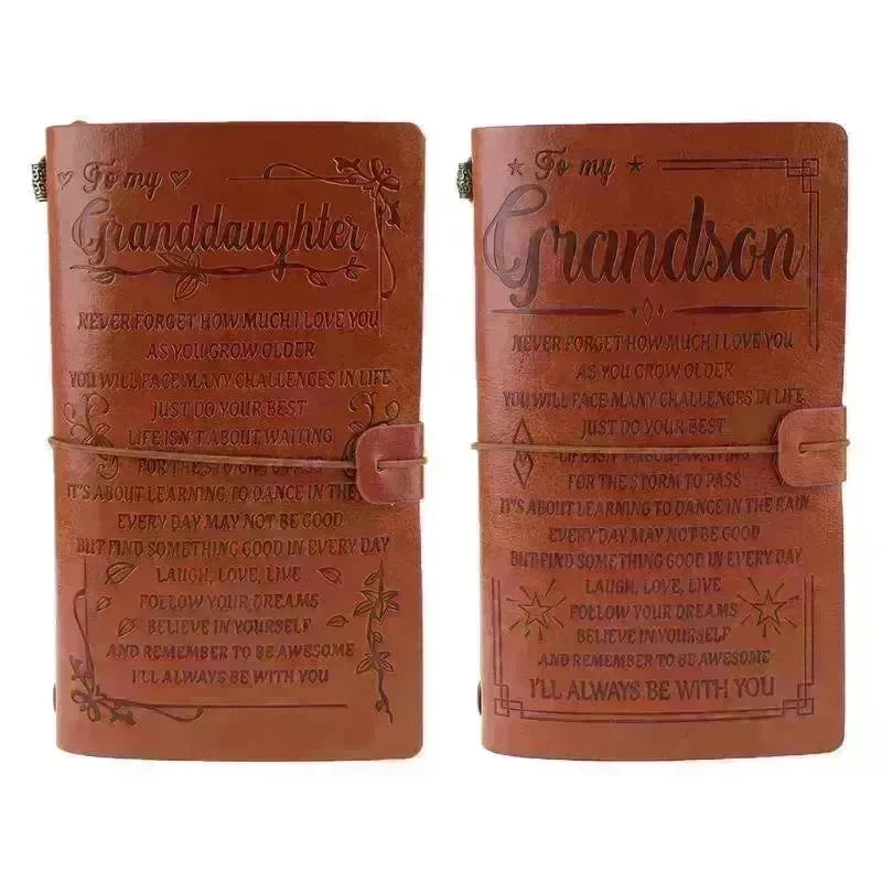 Leather Hand Ledger Business Note Hand Ledger - EX-STOCK CANADA