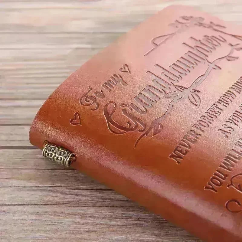 Leather Hand Ledger Business Note Hand Ledger - EX-STOCK CANADA