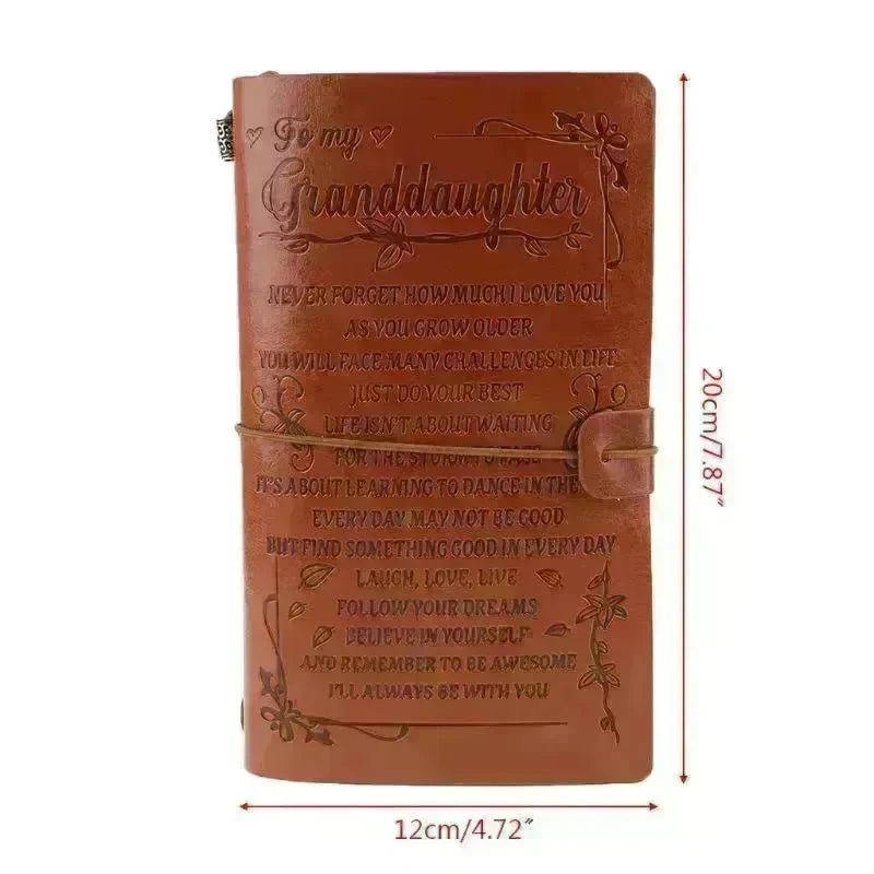 Leather Hand Ledger Business Note Hand Ledger - EX-STOCK CANADA